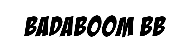 badaboom font free
